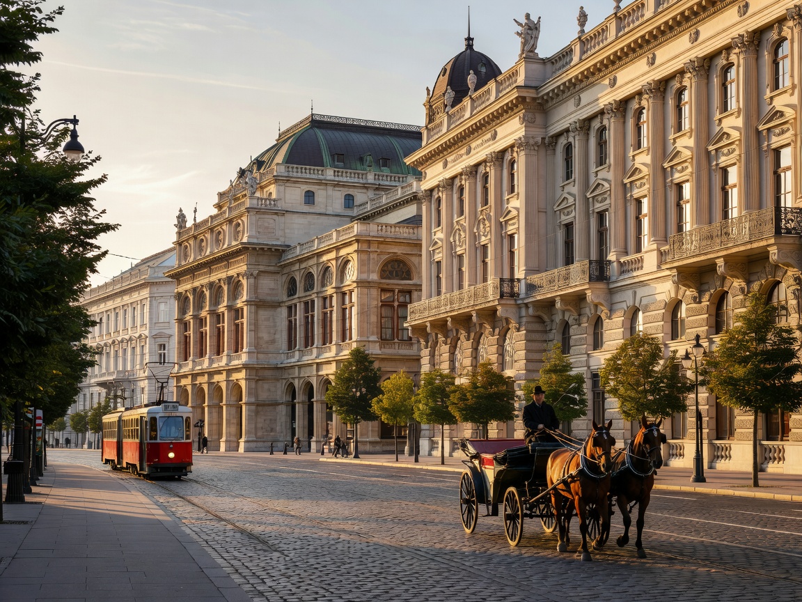 Vienna imperial architecture along the historic Ringstrasse boulevard